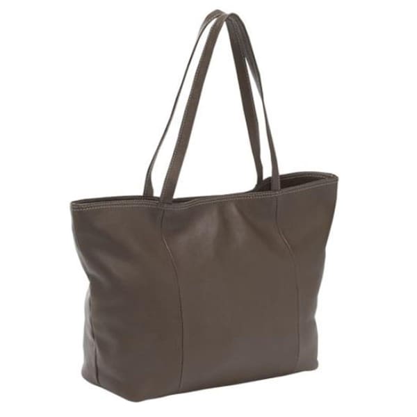 Piel Leather Womens Tote - Chocolate 2807-CHC - main